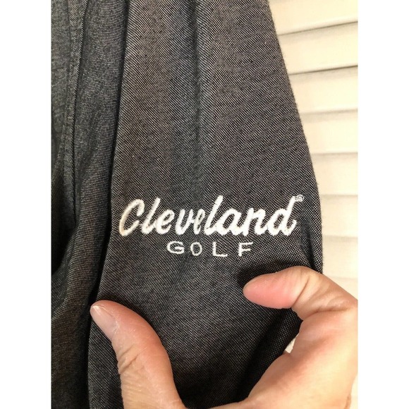 Travis Mathew Long Sleeve Button Front Shirt Mens Medium Gray Srixon Cleveland - Picture 3 of 8